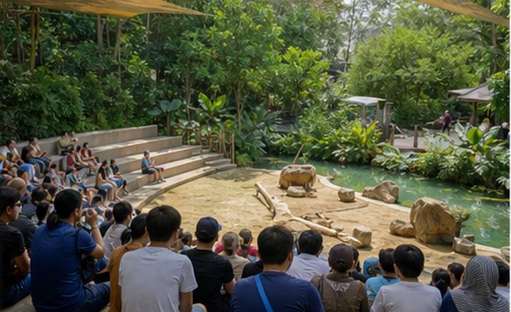 Animal presentation area